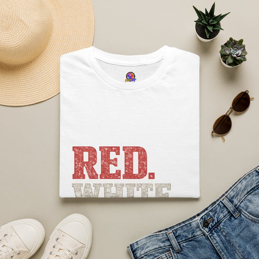 USA Patriotic 'Red. White. Go.' T-Shirt — 4th of July Independence Day Tee