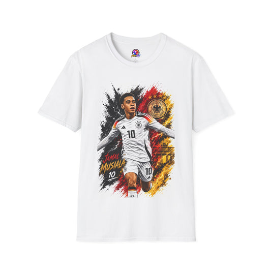 Germany Soccer Player Graphic T-Shirt — Jamal Musiala Germany Jersey Design