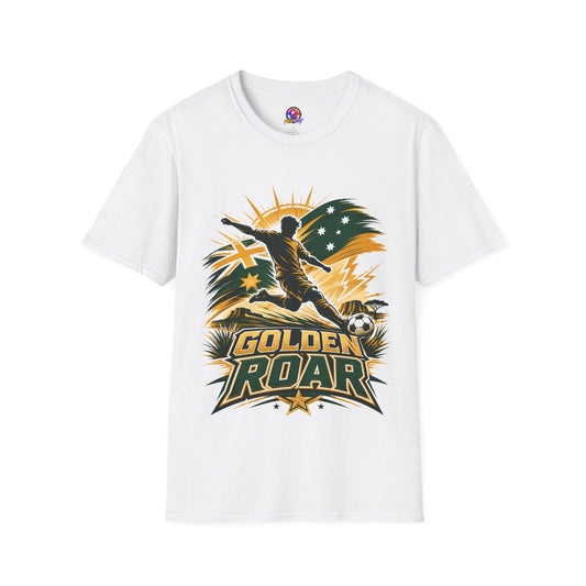 Australia Golden Roar Soccer T-Shirt — Australian Football Fan Tee
