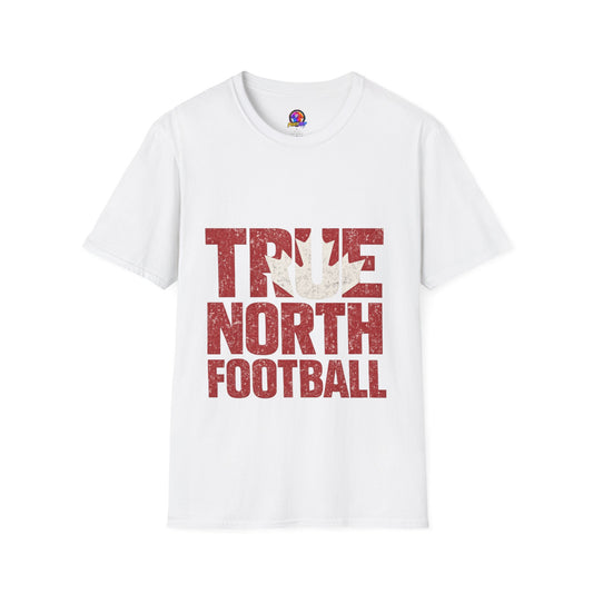 Canada True North Football T-Shirt — Vintage Canadian Leafs Sports Tee