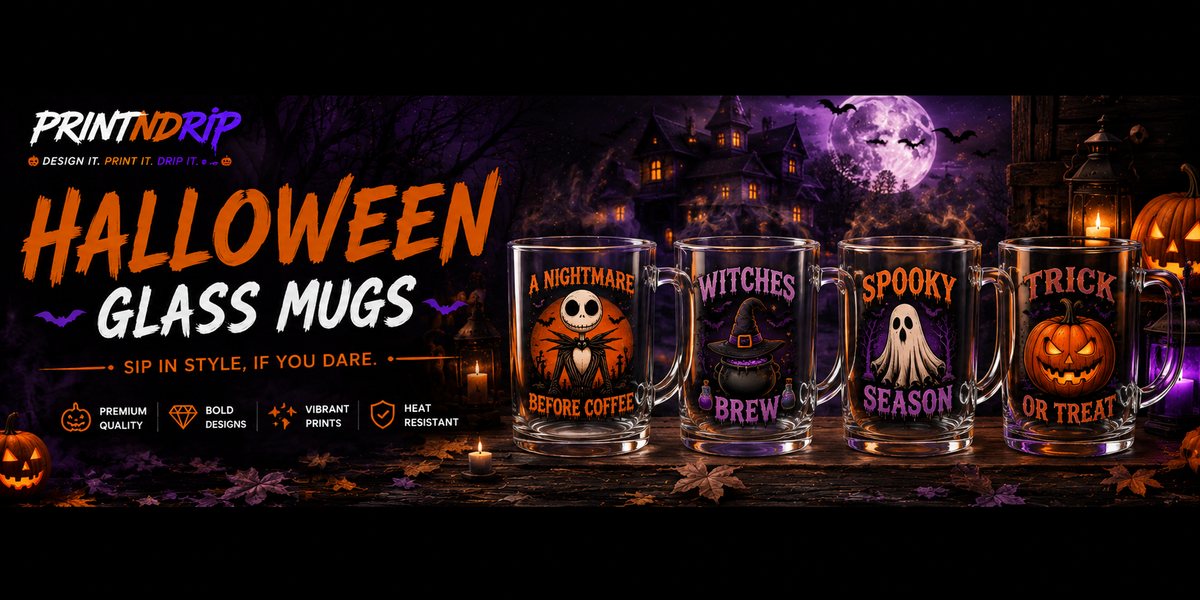 Halloween Glass Mugs