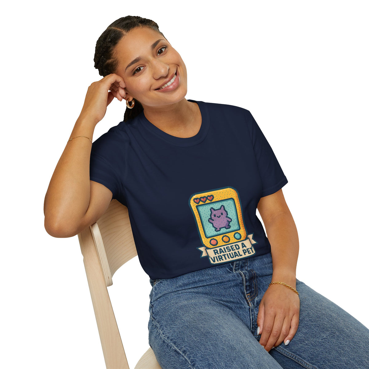 Raised a Virtual Pet T-Shirt — Retro Tamagotchi Gaming Tee - Trending Now - October 2026