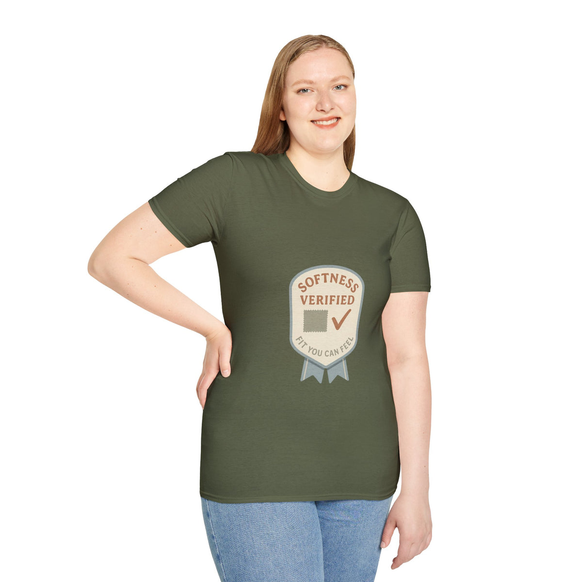 Softness Verified Badge T-Shirt — Cozy Comfort Graphic Tee - Trending Now - October 2026