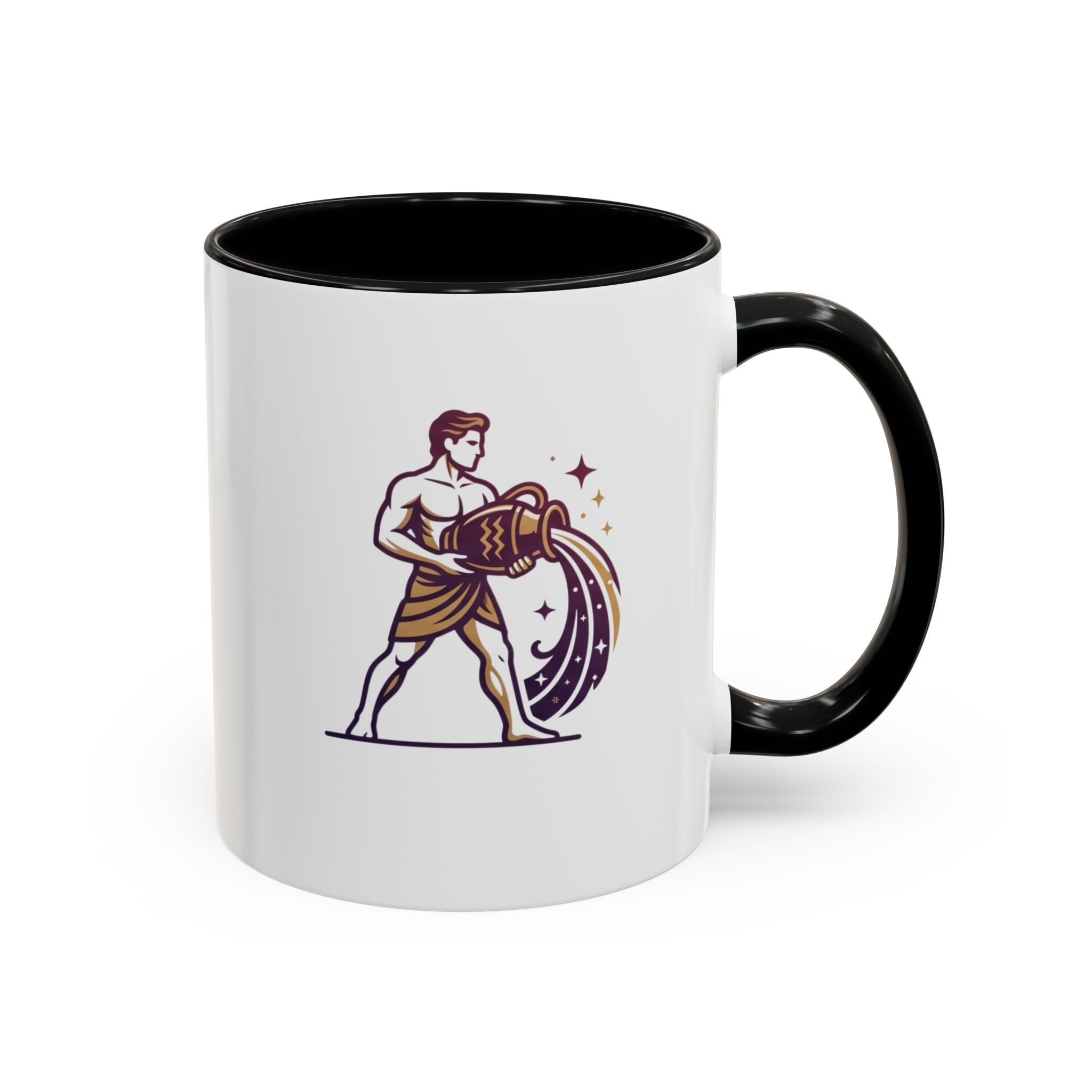 Aquarius Zodiac Coffee Mug — Water Bearer Astrology Gift
