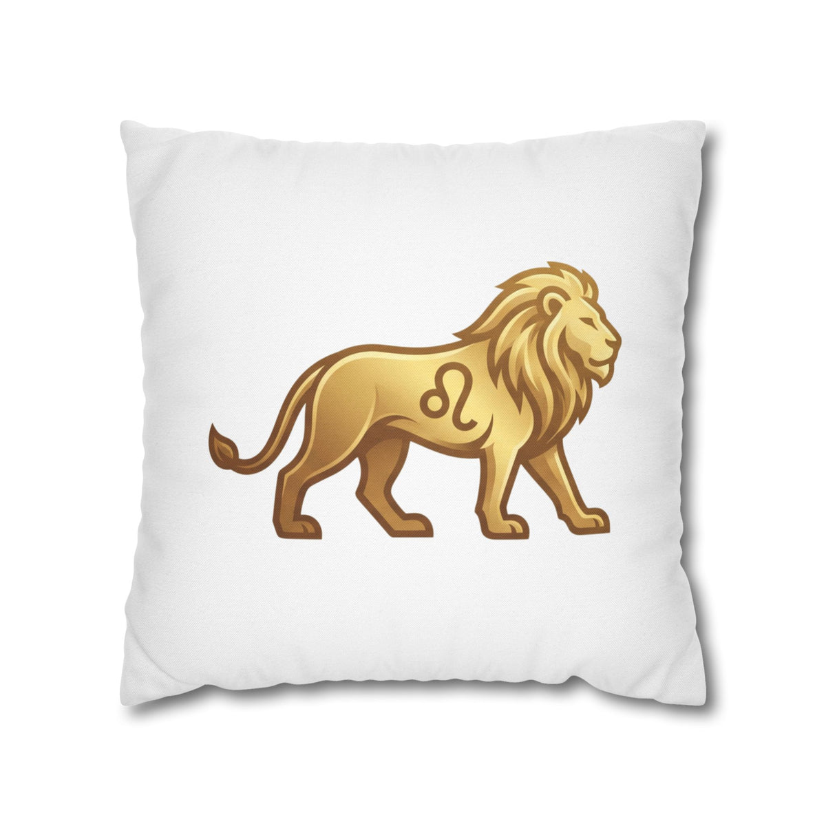 Leo Zodiac Lion Pillowcase — Astrology Decorative Throw Pillow Cover
