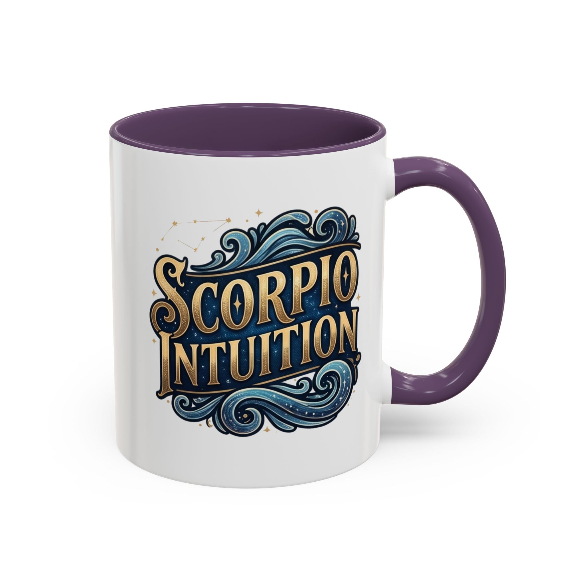 Scorpio Intuition Accent Coffee Mug — Zodiac Astrology Gift