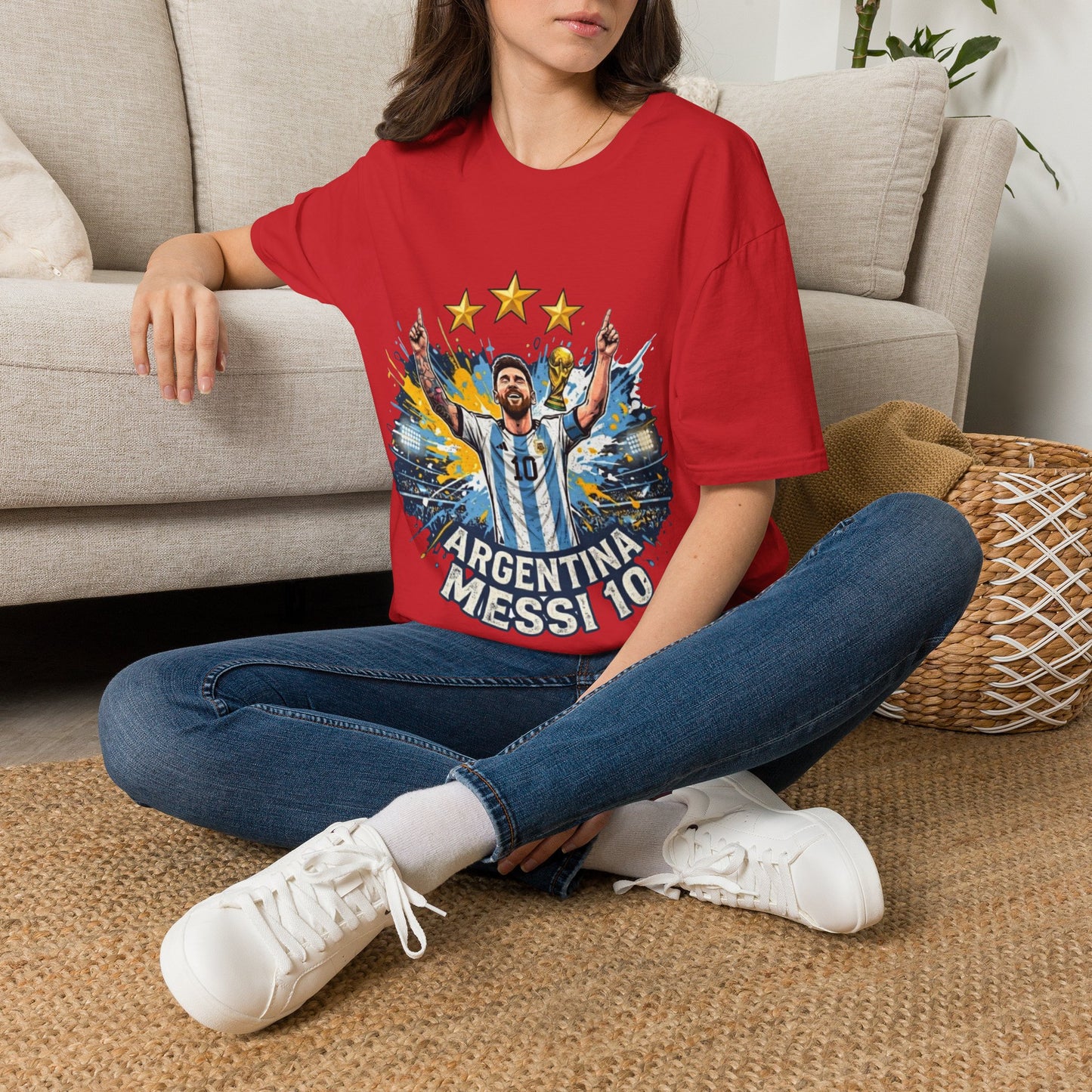 Argentina Messi Soccer T‑Shirt — World Cup Champion Fan Tee