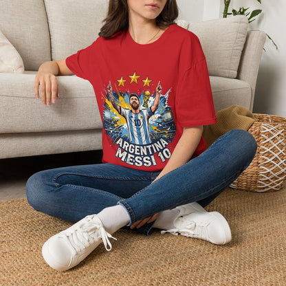 Argentina Messi Soccer T‑Shirt — World Cup Champion Fan Tee