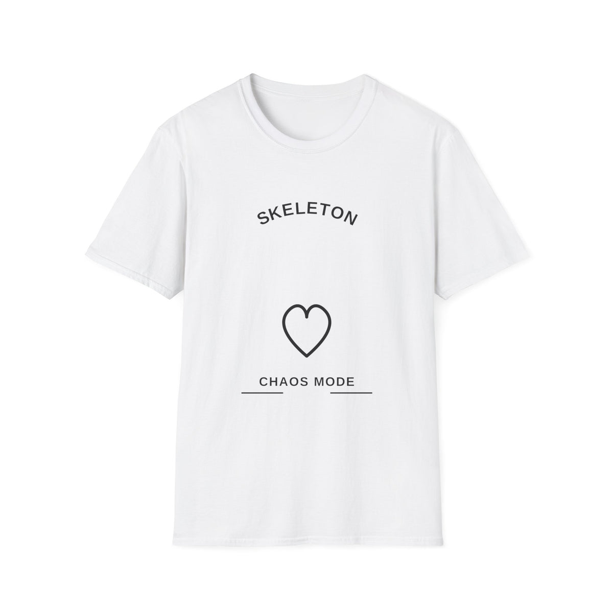 Skeleton Heart Chaos Mode Graphic Tee, Cute Romantic Grunge Aesthetic Shirt - Trending Now - September 2026