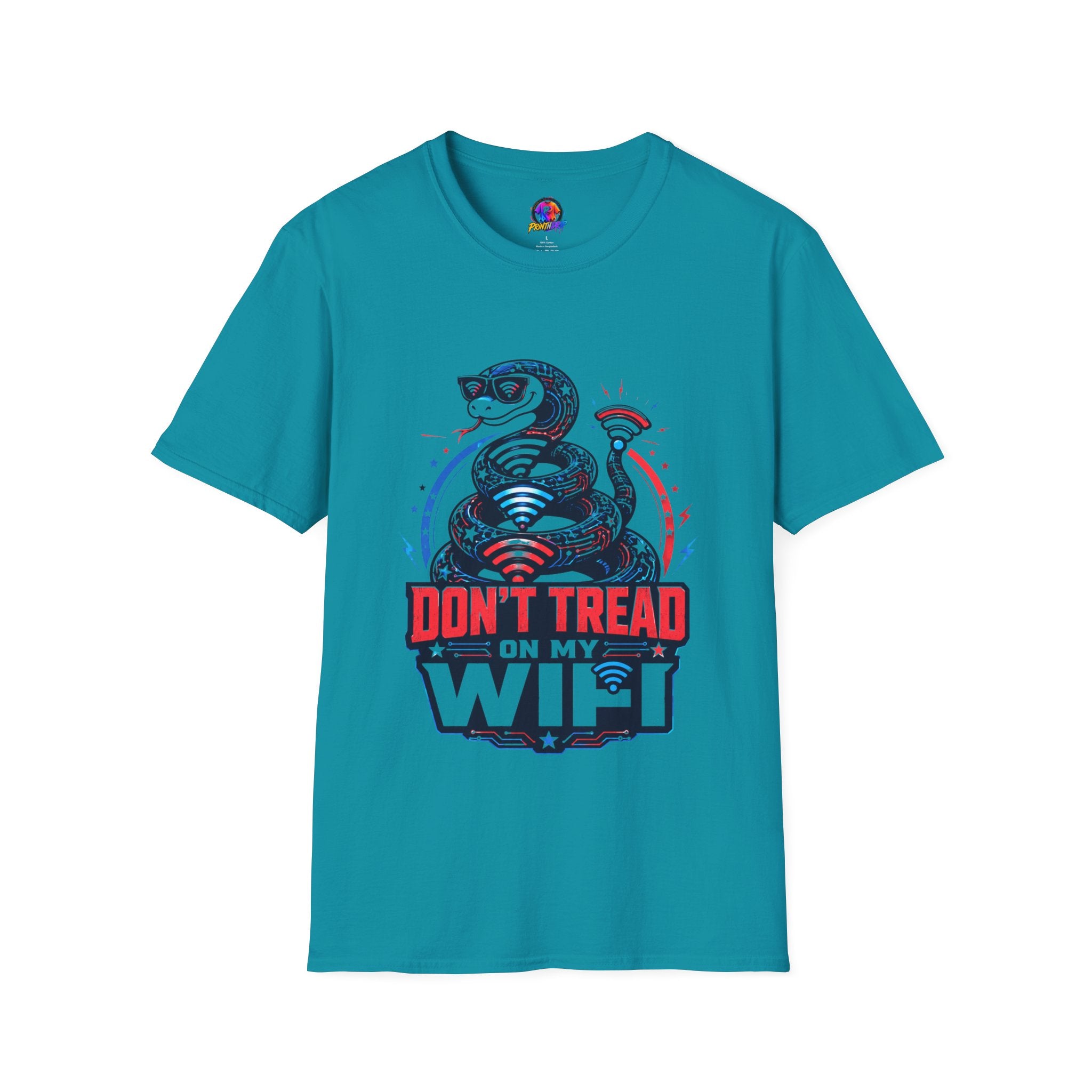 Don’t Tread on My WiFi T-Shirt — Patriotic Gadsden Snake WiFi Tee