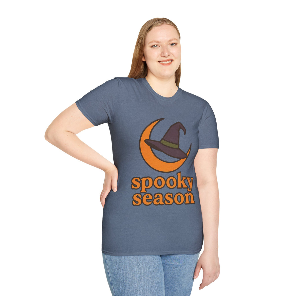 Spooky Season T-Shirt — Witch Hat & Moon Halloween Tee - Trending Now - August 2026