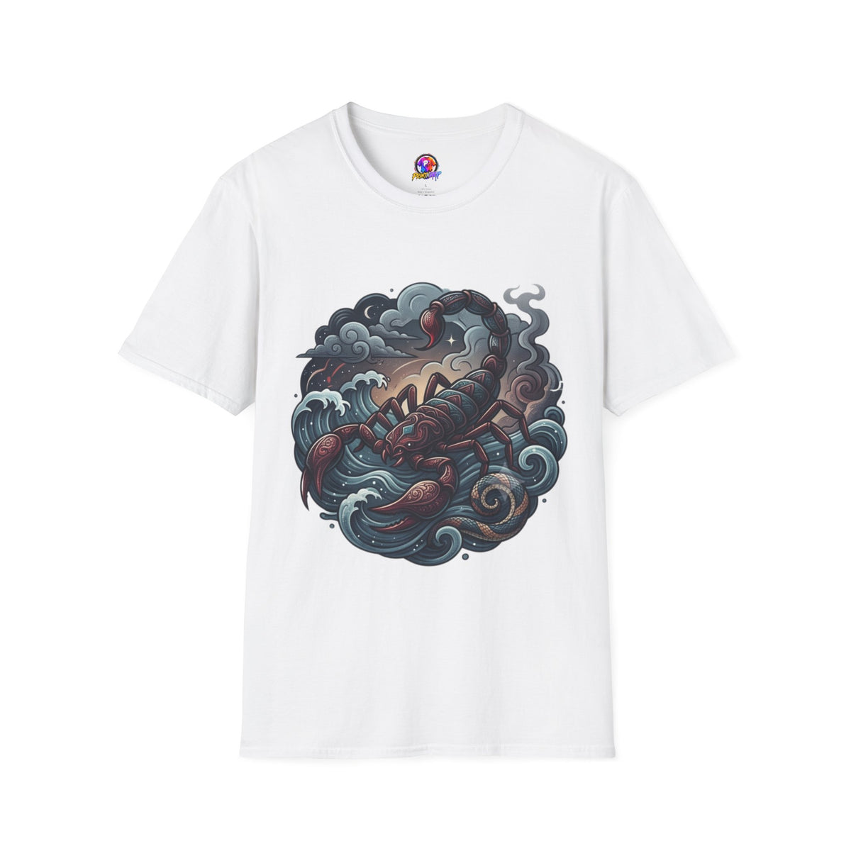 Scorpion Wave T-Shirt — Nautical Tattoo-Inspired Sea Scorpion Design