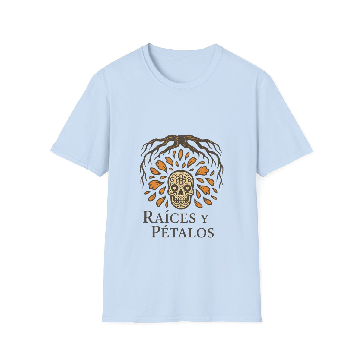 Raíces y Pétalos T-Shirt — Botanical Logo Tee - Trending Now - October 2026