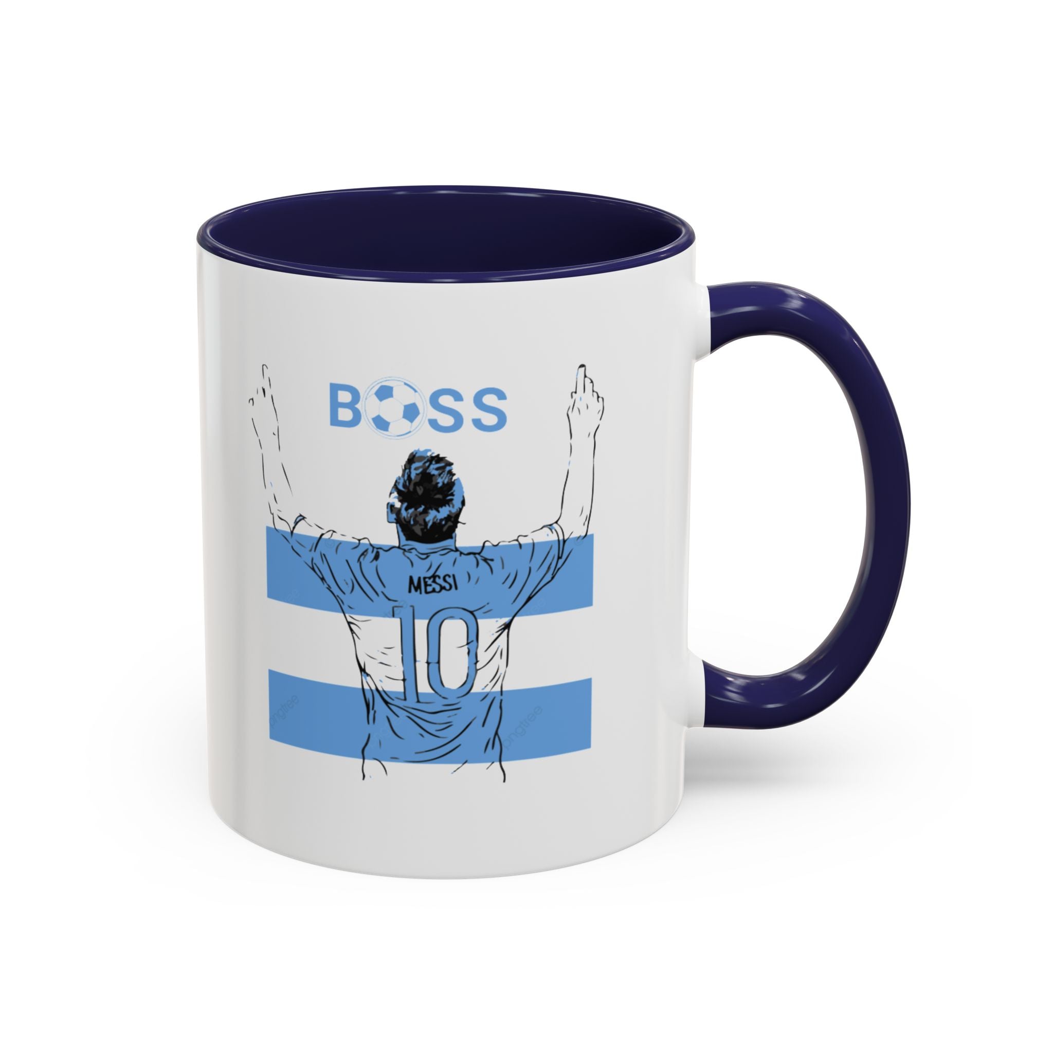 Boss Soccer Player Accent Coffee Mug —