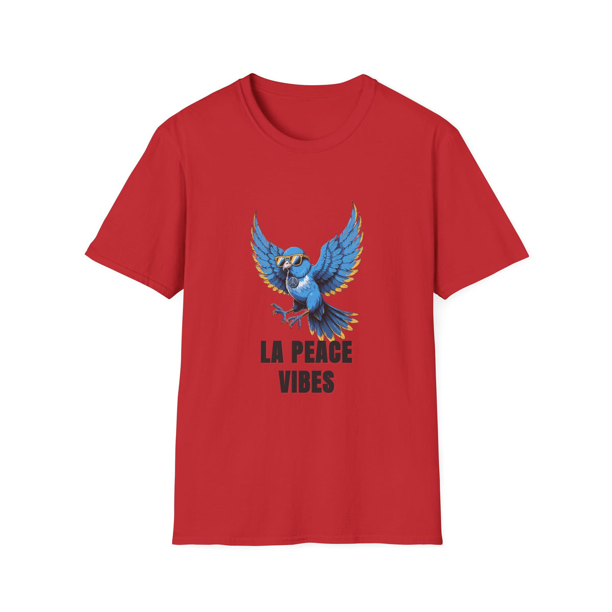 Peace Vibes Blue Parrot T-Shirt - Trending Now - August 2026