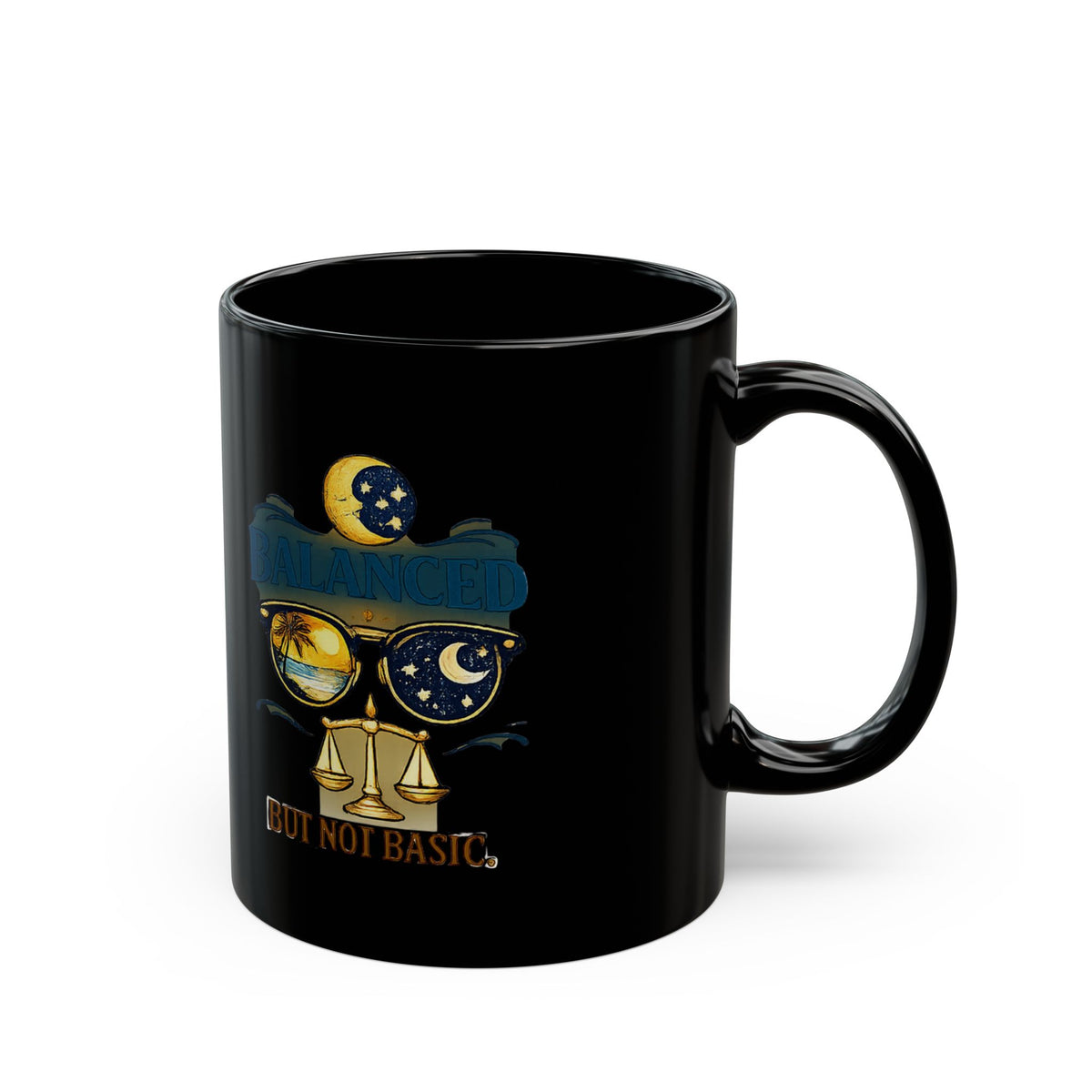 Zodiac Libra Horoscope Mug — “Balanced But Not Basic” Zodiac Coffee Cup