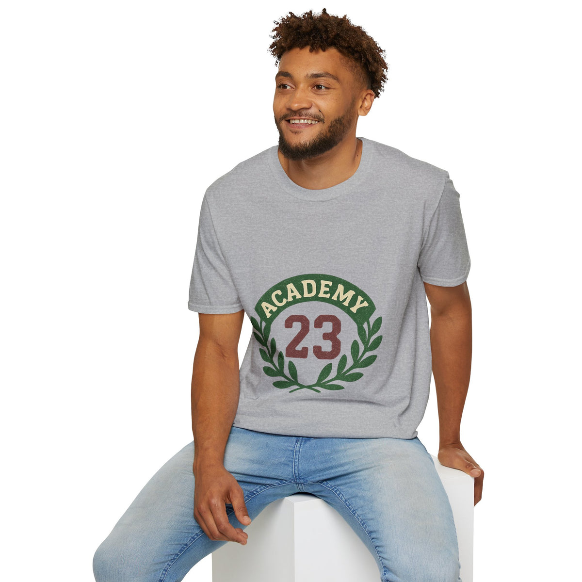 Academy 23 Badge T-Shirt — Vintage Laurel Emblem Tee - Trending Now - August 2026