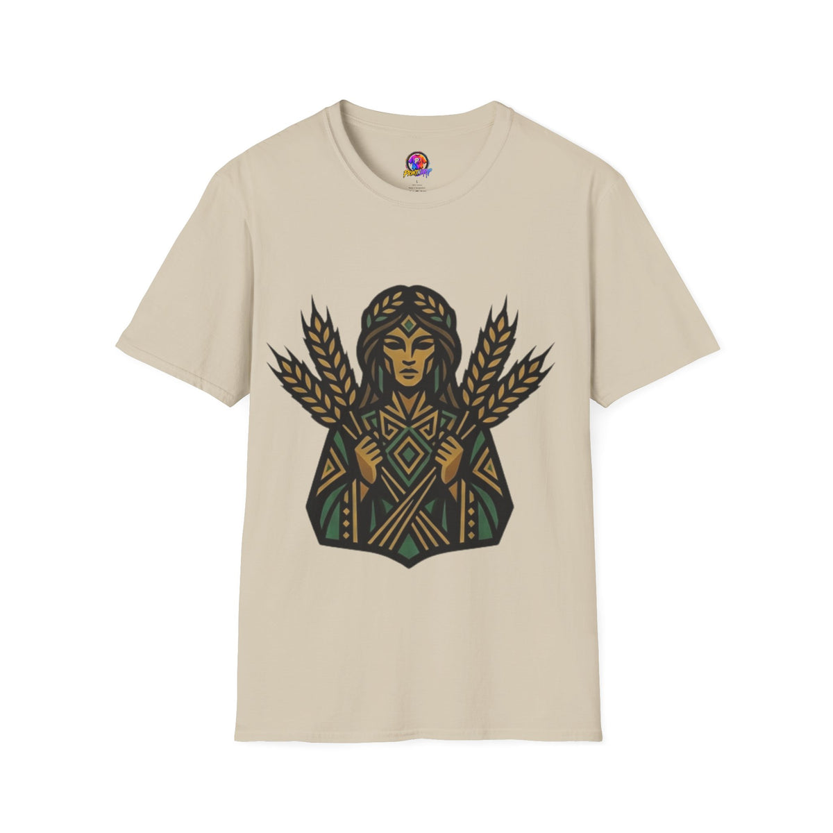 Virgo Zodiac Harvest Goddess T-Shirt — Wheat Maiden Graphic Tee