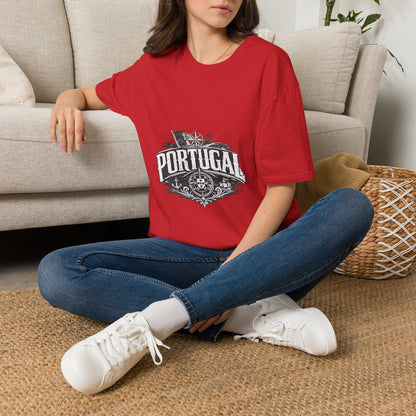 Portugal Vintage Compass T-Shirt — Nautical Travel Souvenir