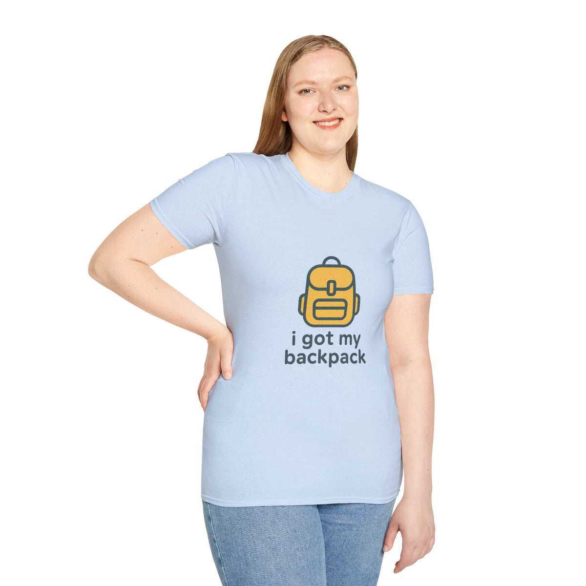 Minimalist Backpack Graphic T‑Shirt – Cute Tiny Backpack Logo Tee - Trending Now - August 2026