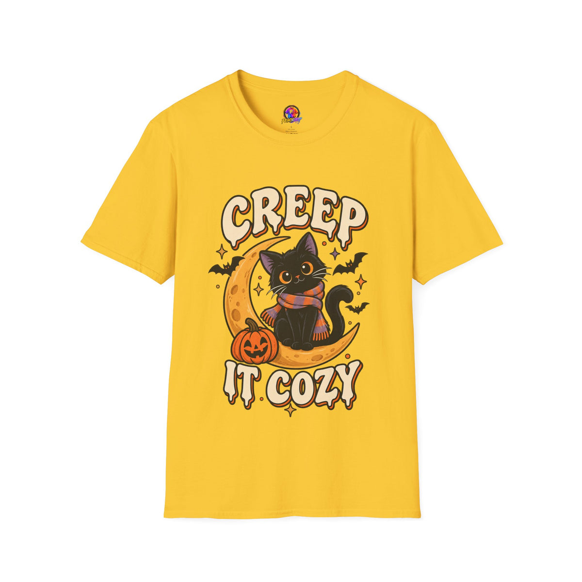 Creep It Cozy Halloween Cat T-Shirt