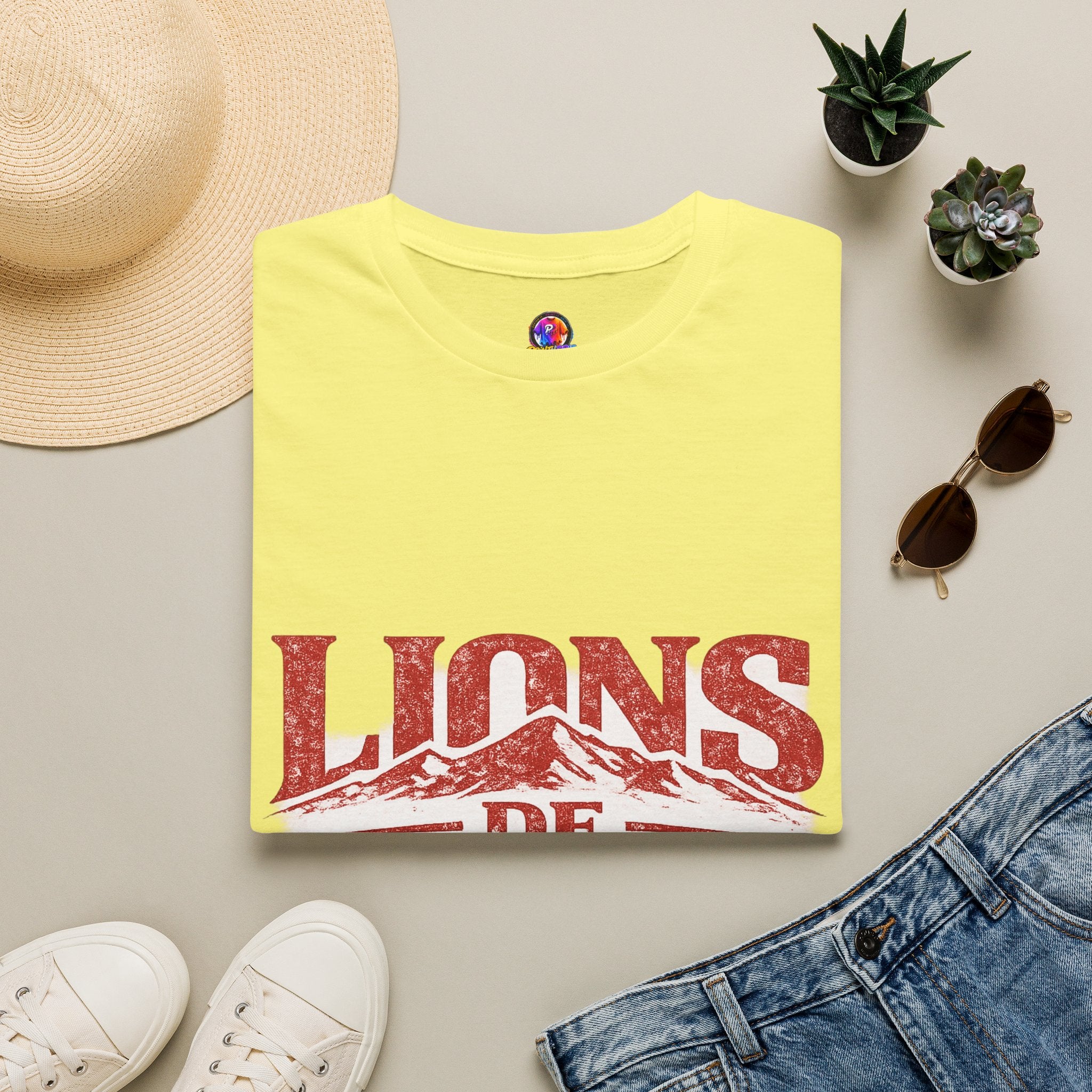 Morocco Lions de Atlas T-Shirt — Vintage Moroccan Atlas Mountain Graphic Tee