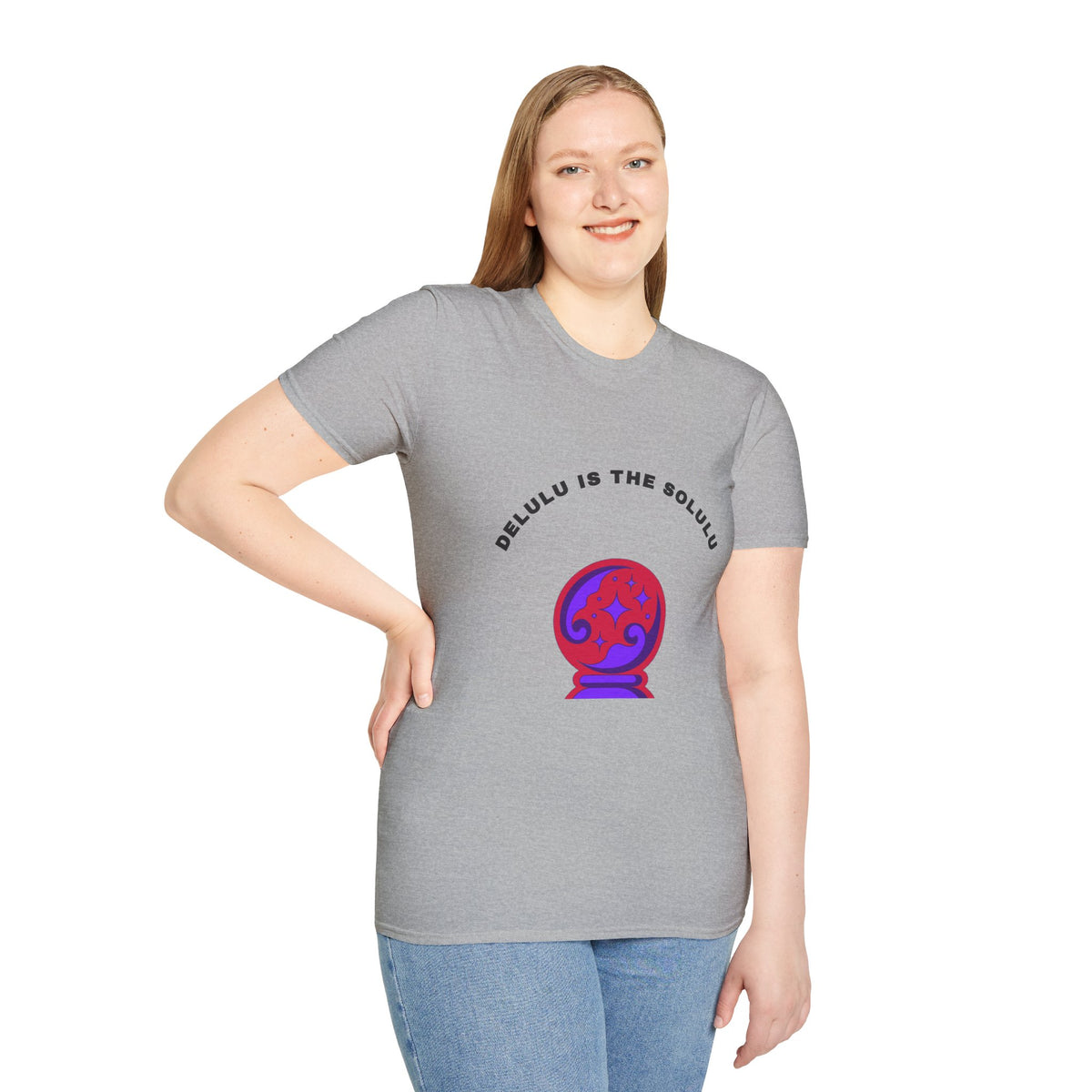 T-Shirt — Delulu Is The Solulu Crystal Ball Graphic Tee - Trending Now - September 2026
