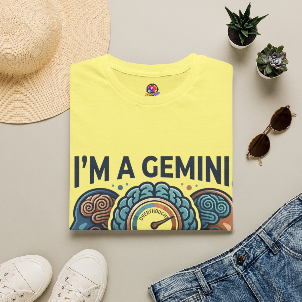I’m A Gemini T-Shirt – “I Already Overthought It” Zodiac Tee