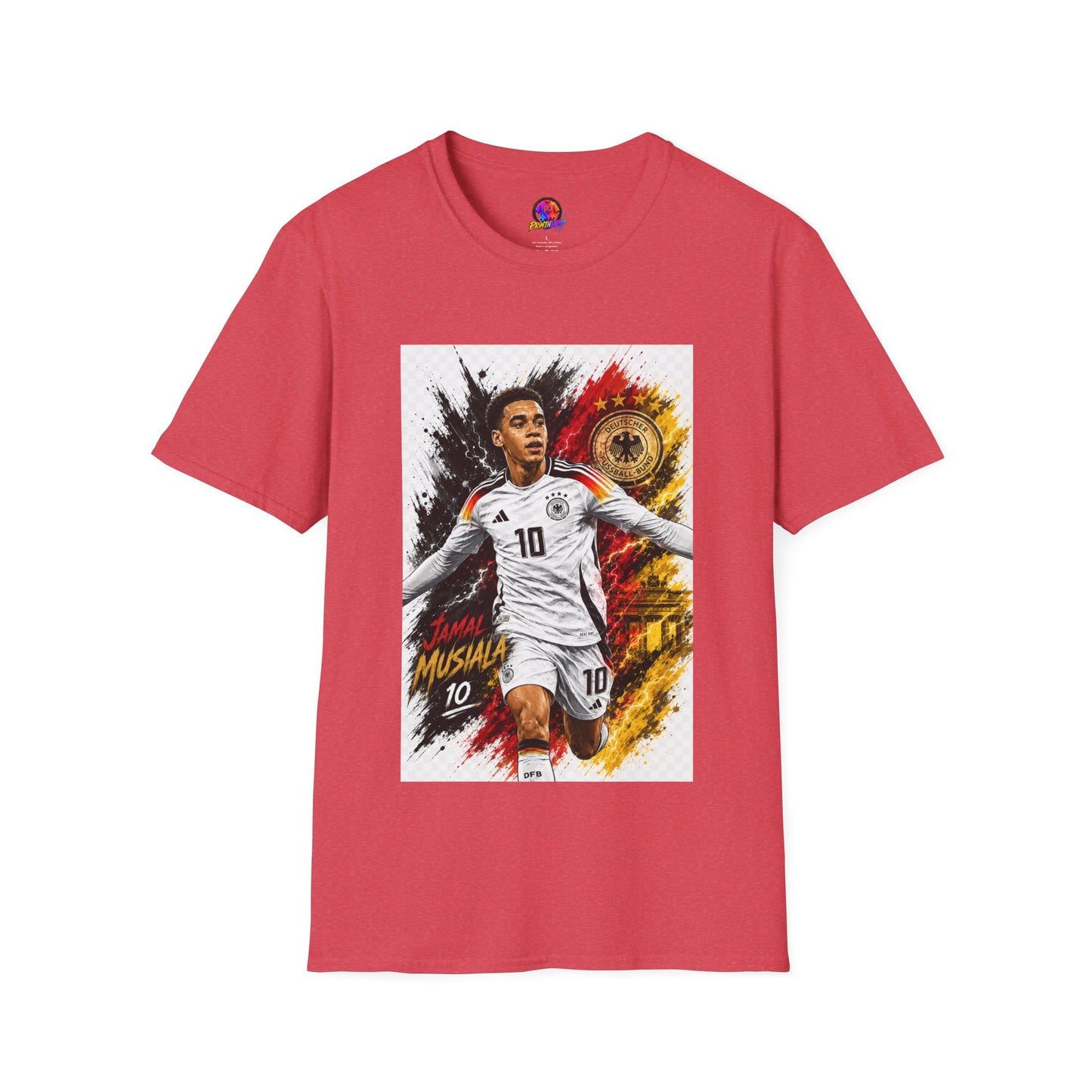 Germany Soccer Player Graphic T-Shirt — Jamal Musiala Germany Jersey Design