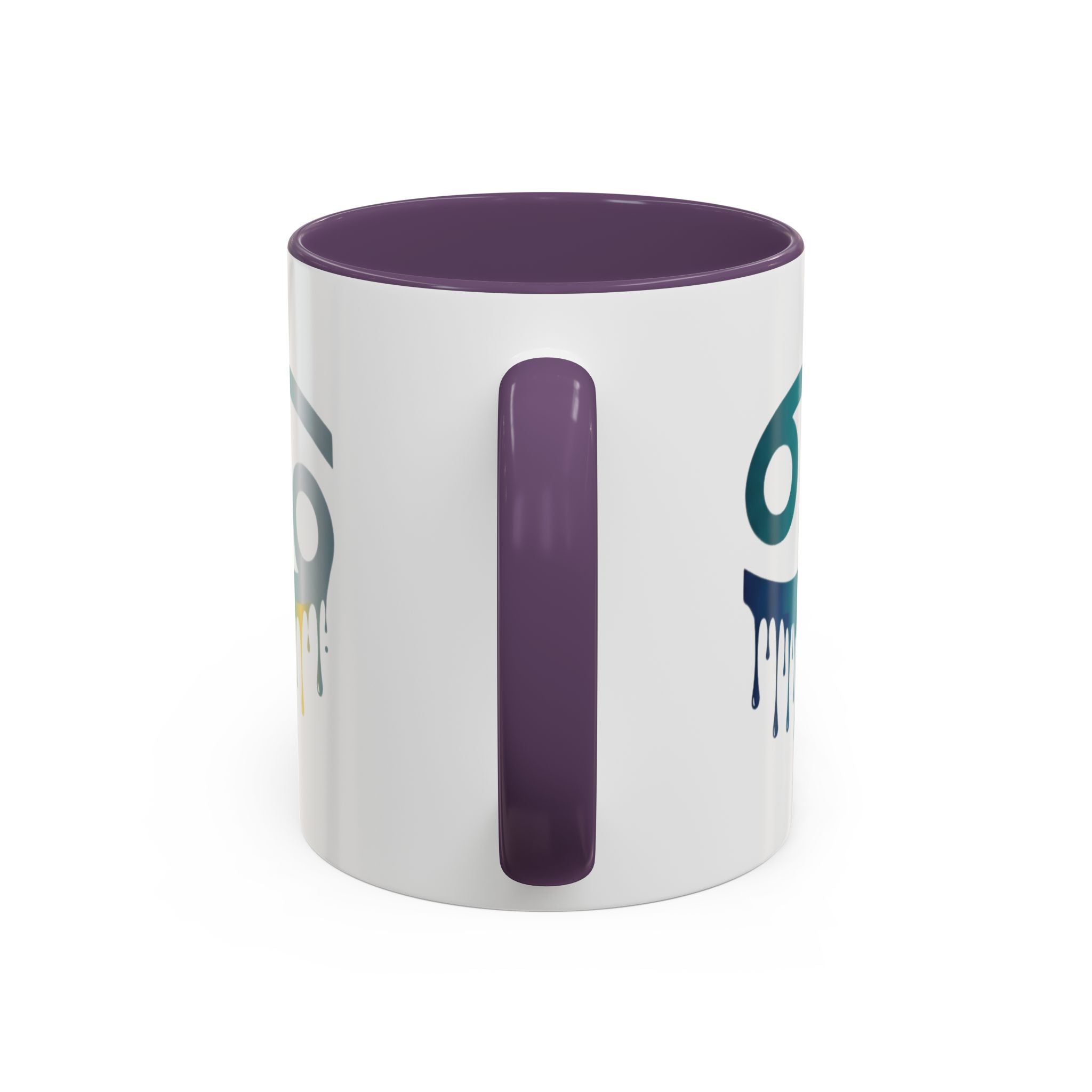 Cancer Zodiac Drip Accent Coffee Mug — Astrology Horoscope Gift