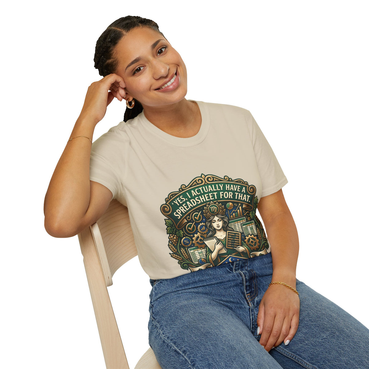 Virgo Zodiac T‑Shirt — "Yes, I Actually Have a Spreadsheet for That"
