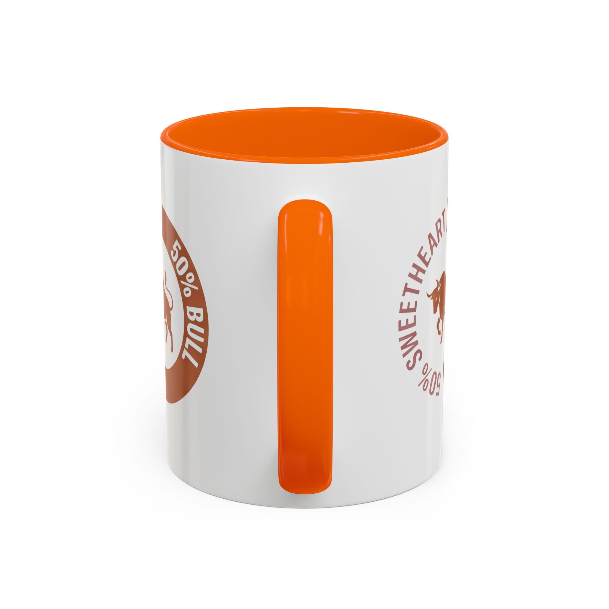 Coffee Mug – "50% Sweetheart 50% Bull" Accent Ceramic Mug