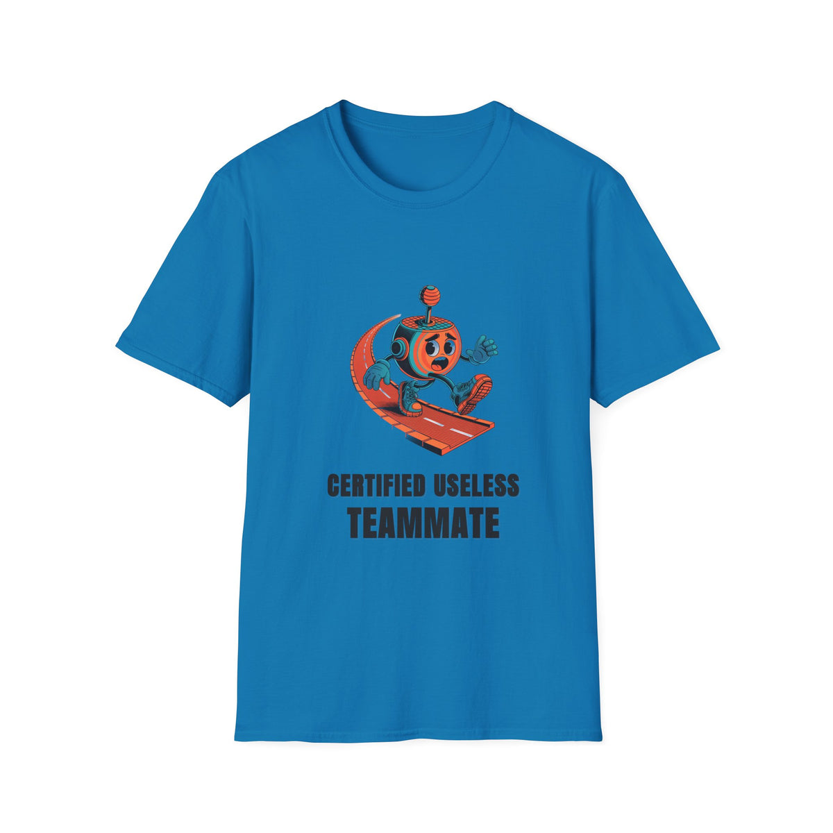 Certified Useless Teammate T-Shirt — Retro Robot Graphic - Trending Now - August 2026