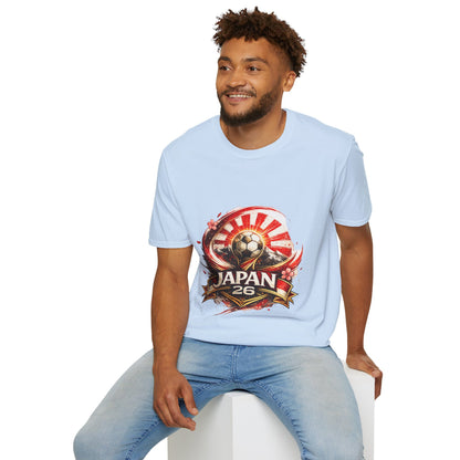 Japan Soccer T‑Shirt — Rising Sun Football Graphic