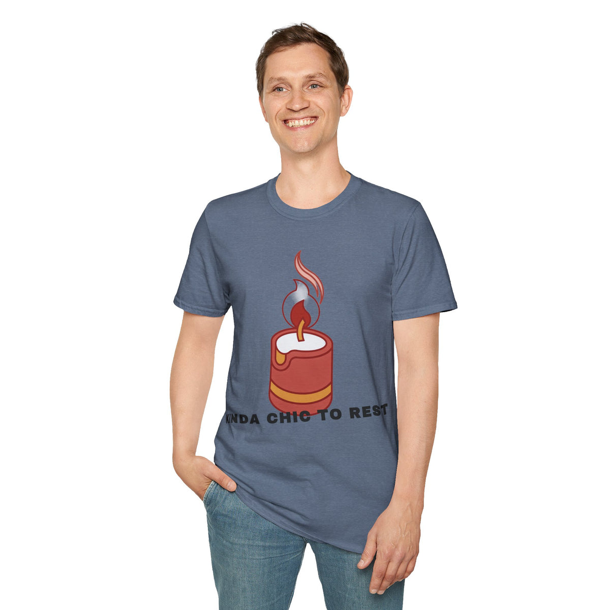 Candle Graphic T-Shirt — 'Kinda Lit' Cozy Candle Tee - Trending Now - September 2026