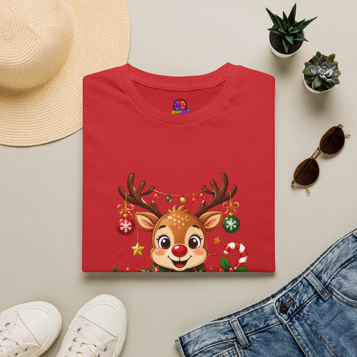 Little Reindeer T-Shirt — Cute Christmas Holiday Kids & Family Shirt