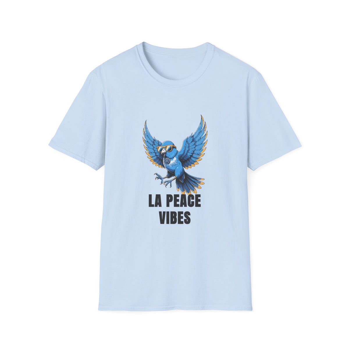 Peace Vibes Blue Parrot T-Shirt - Trending Now - August 2026