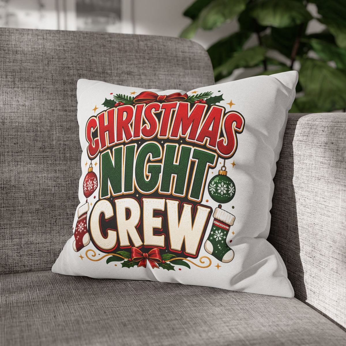 Christmas Night Crew Pillowcase