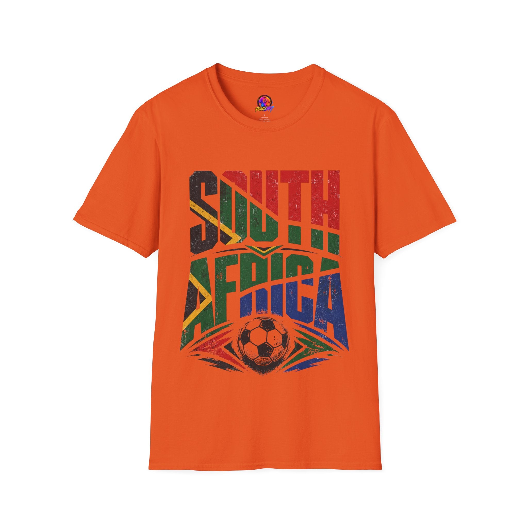 South Africa Soccer T-Shirt — Vintage Flag Football Fan Tee