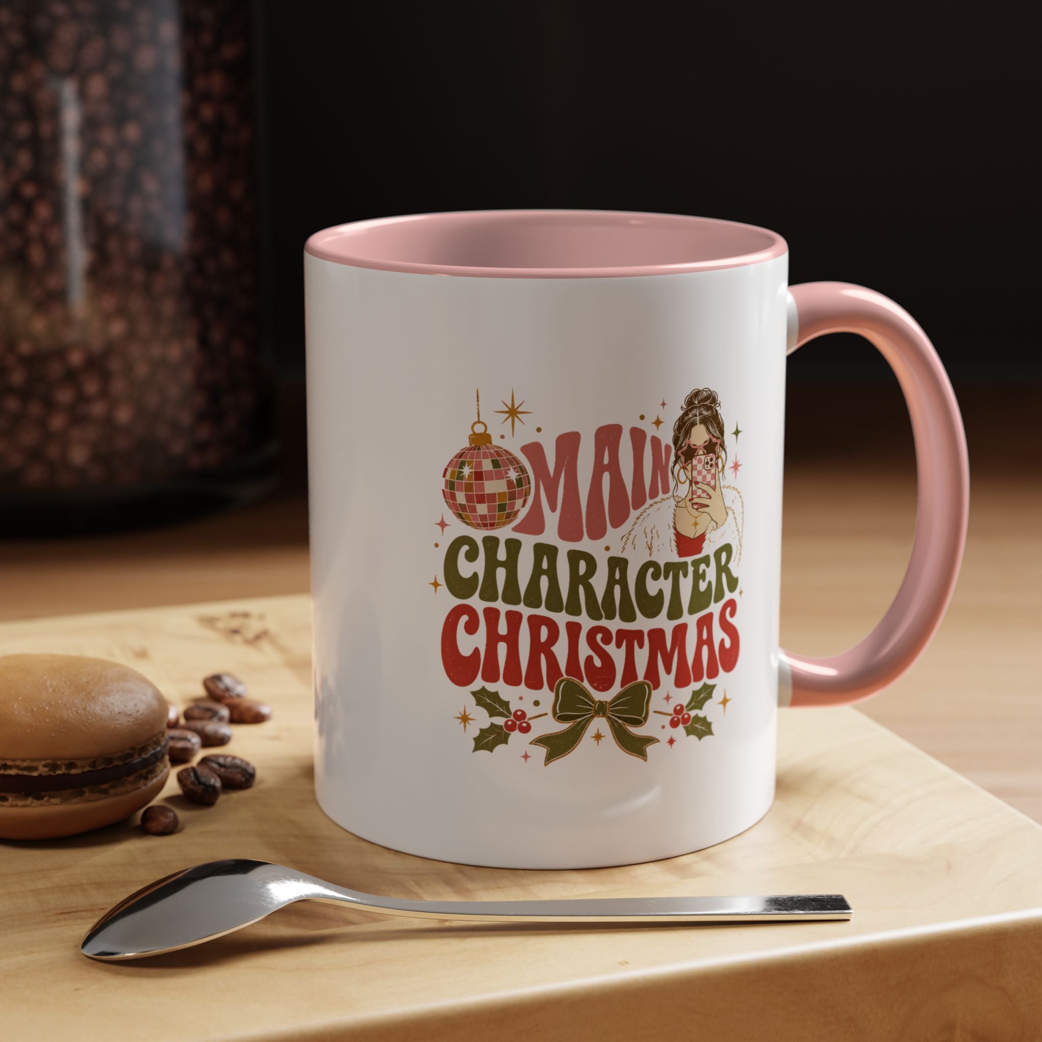 Modern Day Christmas Main Character Christmas Mug — Funny Holiday Coffee Cup