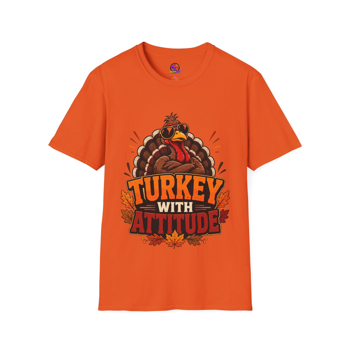 Thanksgiving T-Shirt Turkey With Attitude T-Shirt — Funny Thanksgiving Turkey Graphic Tee