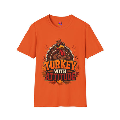 Turkey With Attitude T-Shirt — Funny Thanksgiving Turkey Graphic Tee