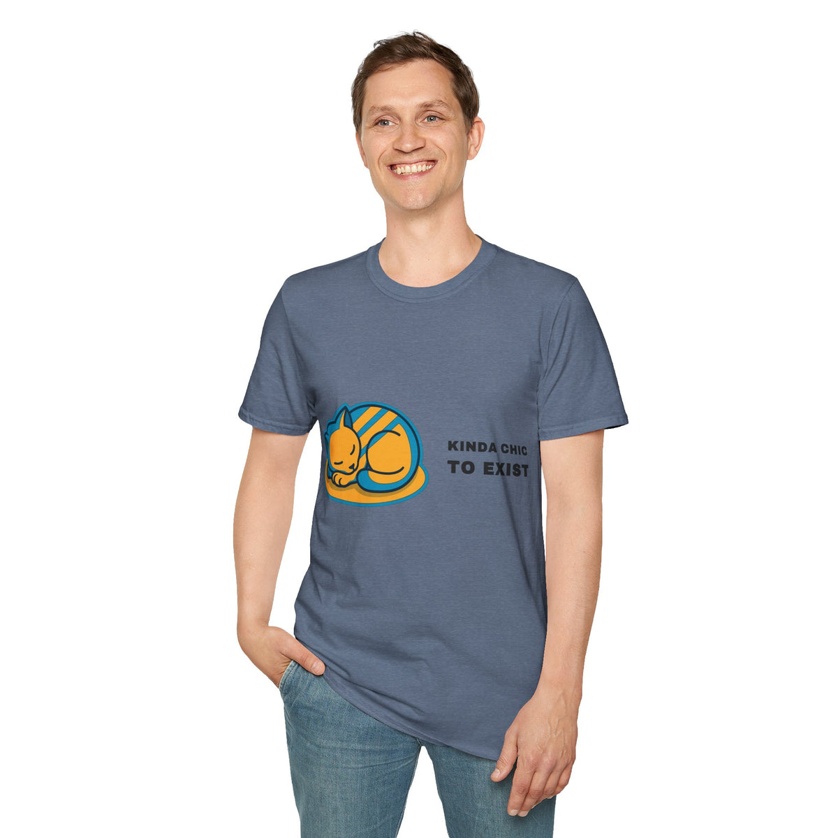 Cat Nap T‑Shirt - 'Kinda Okay To Exist' Cute Sleeping Cat Graphic Tee - Trending Now - September 2026