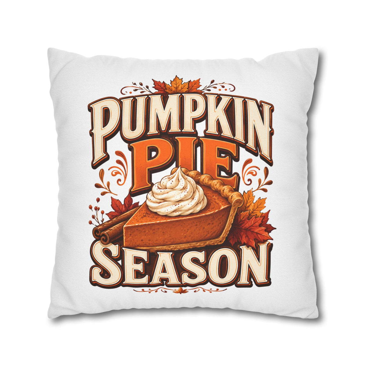 Thanksgiving Pumpkin Pie Season Throw Pillowcase – Autumn Fall Kitchen Decor