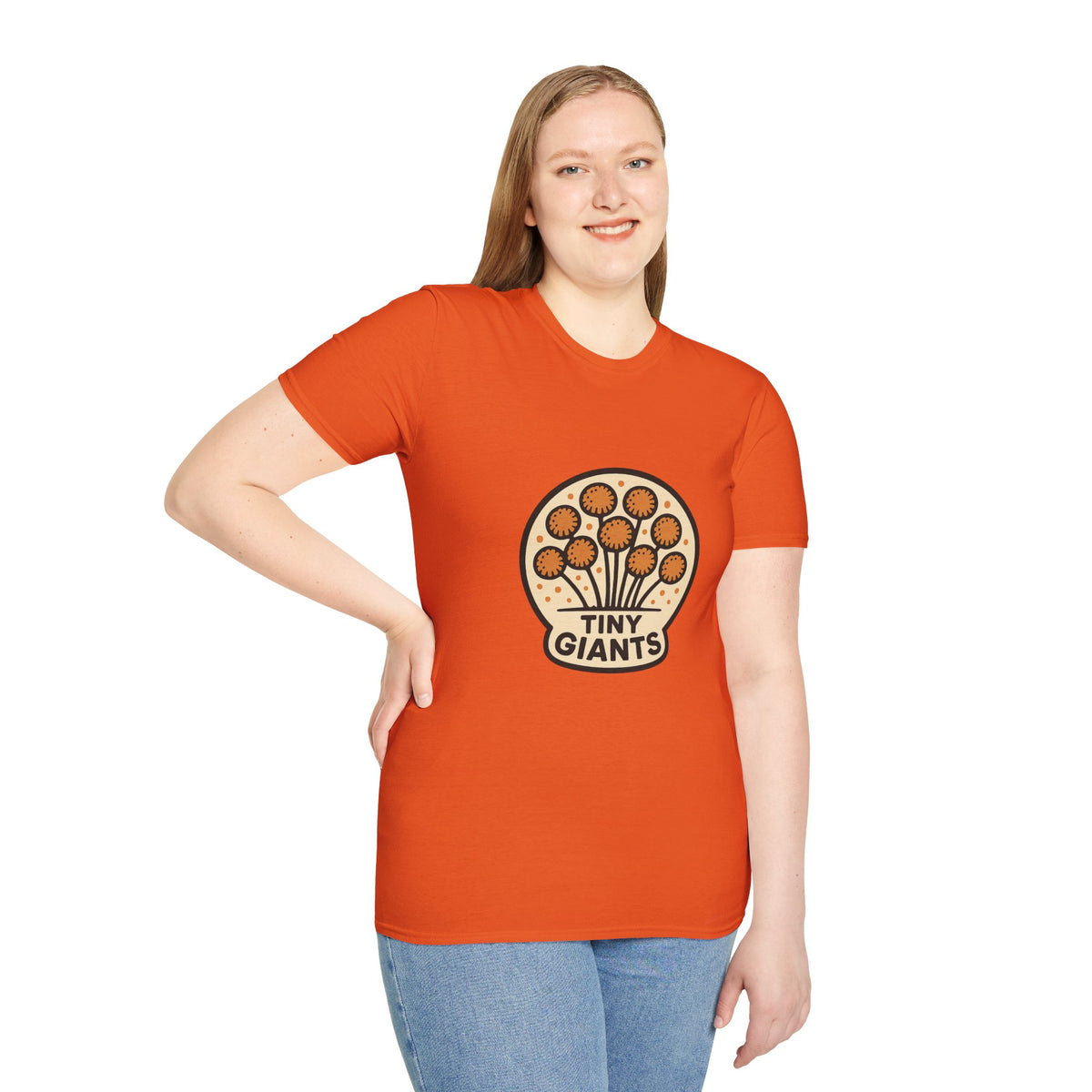 Tiny Giants Mushroom T-Shirt — Vintage Psychedelic Fungi Graphic Tee
