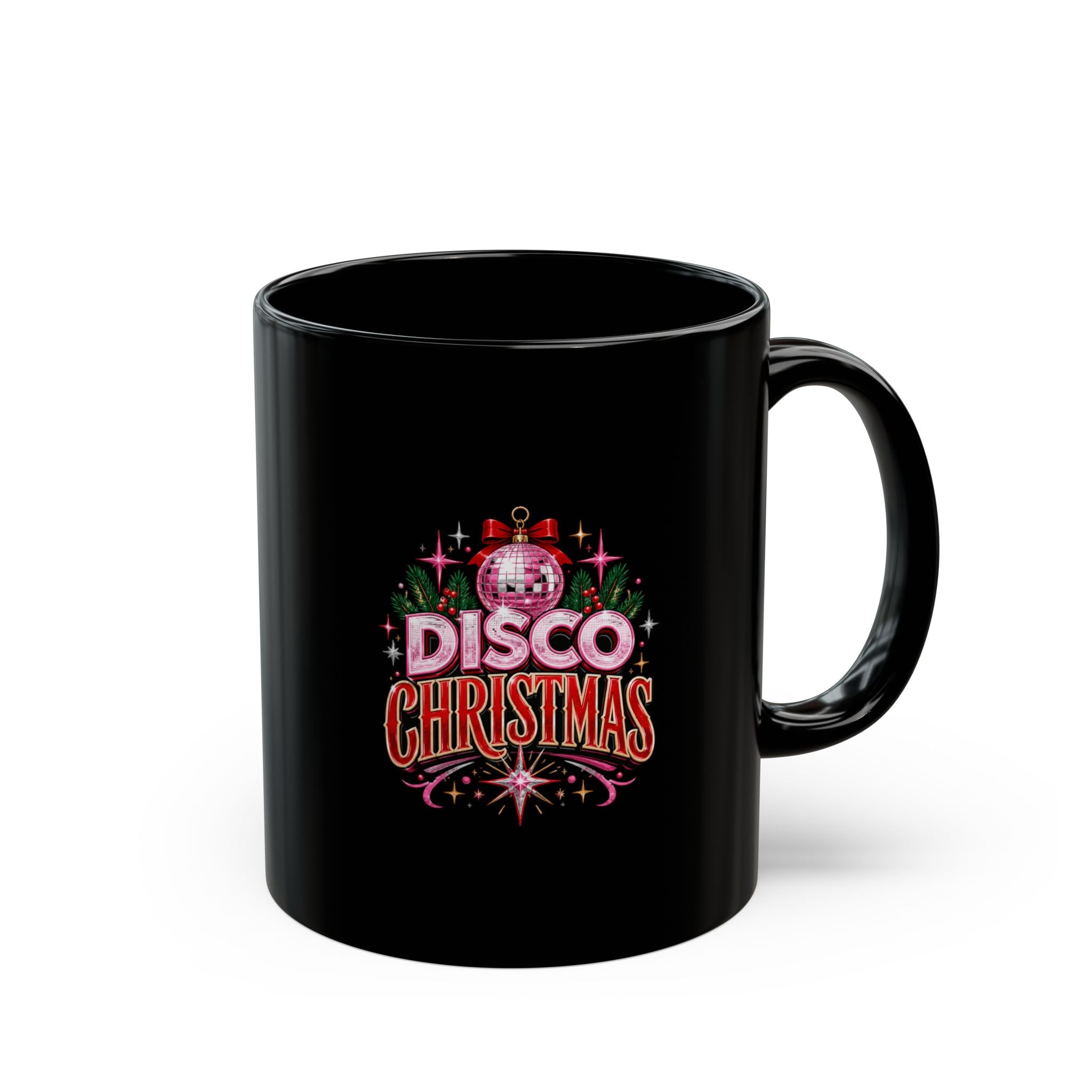Disco Christmas Mug — Retro Holiday Coffee Cup