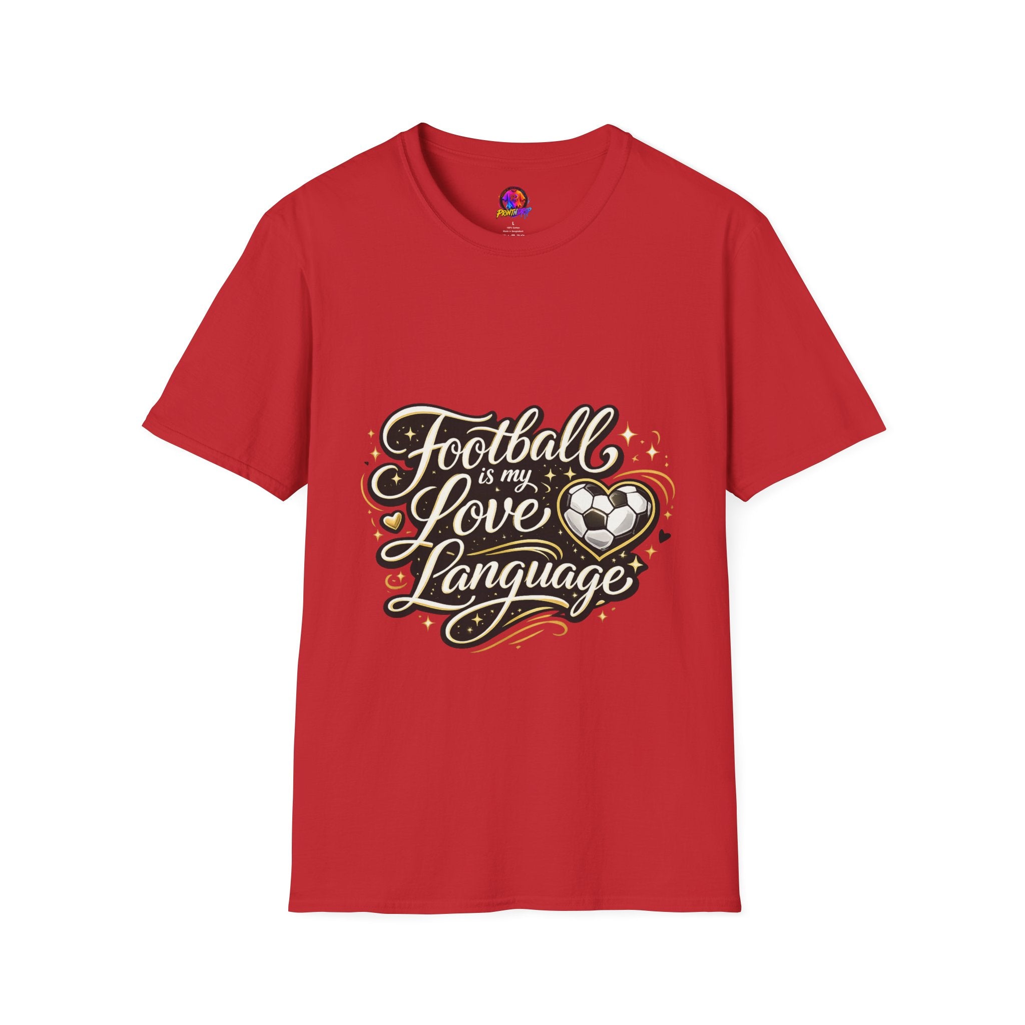Women's/Unisex Soccer Fan Shirt Football Is My Love Language Tee —