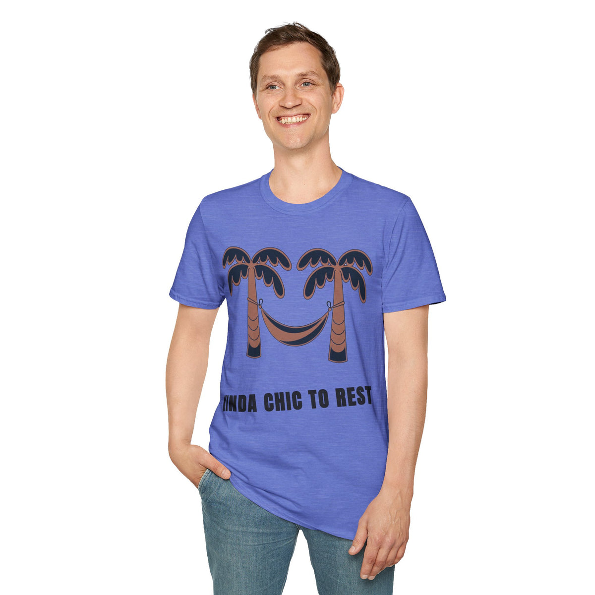Palm Trees & Hammock T-Shirt — "Kinda Chic to Rest" Tropical Relaxed Tee - Trending Now - September 2026
