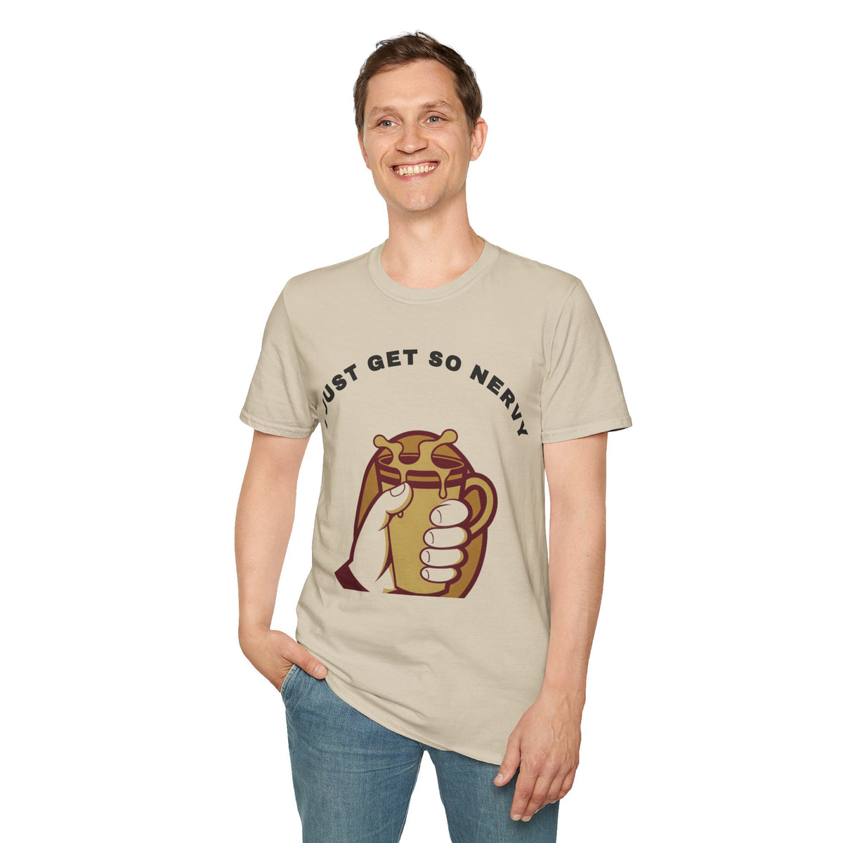 T-Shirt — “I Just Get So Nervy” Nervous Sloth Graphic Tee - Trending Now - September 2026