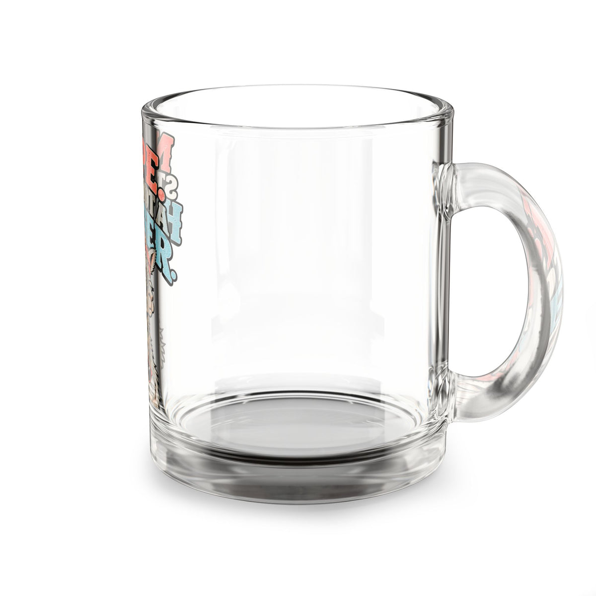 Glass Mug — Funny "Nope. Still Not a Hugger" Llama Coffee Glass